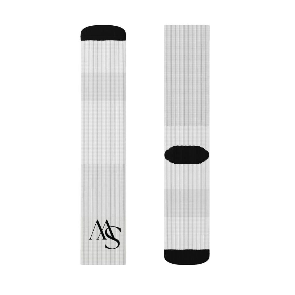 Monogram Sublimation Socks — Personalized AS Initial Crew Socks