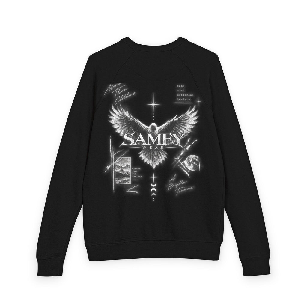 Samey Angel Wings Graphic Crewneck Sweatshirt