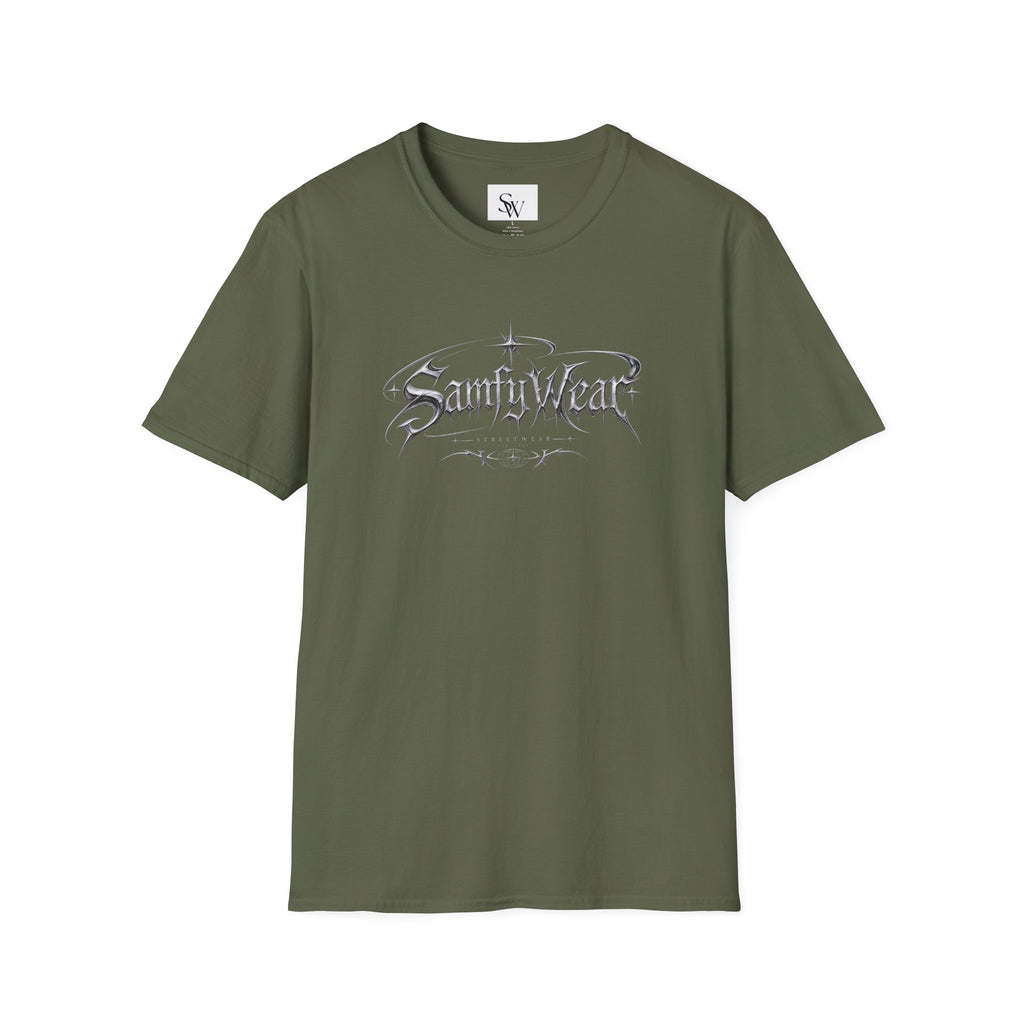 Sanity Wear Gothic Logo T‑Shirt — Edgy Streetwear Graphic Tee