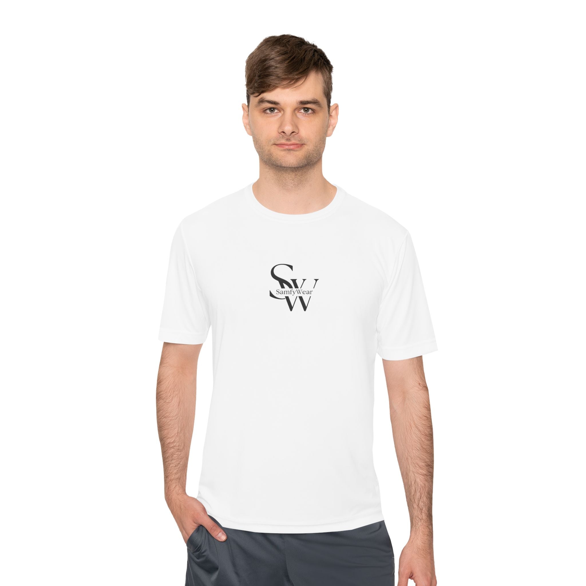 SW Logo Moisture-Wicking Tee — Minimalist Performance Shirt