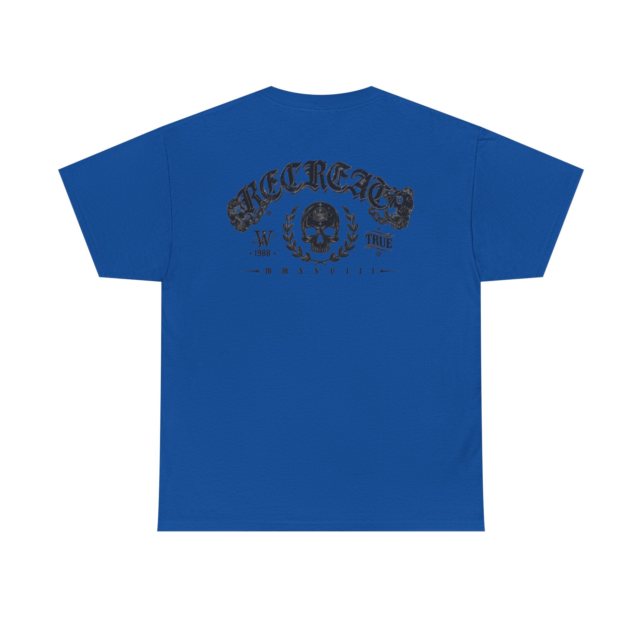 Skull Crest Tee — Vintage Gothic Graphic T-Shirt