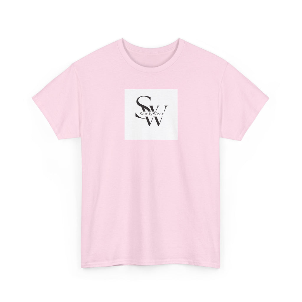 Minimalist 'SW' Monogram Tee — Small Chest Logo Cotton T-Shirt