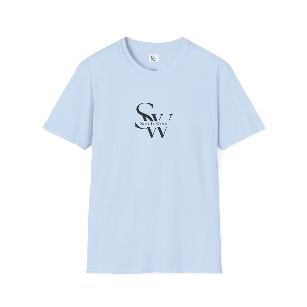 SamfyWear Minimal Logo T‑Shirt — Classic Monogram Tee