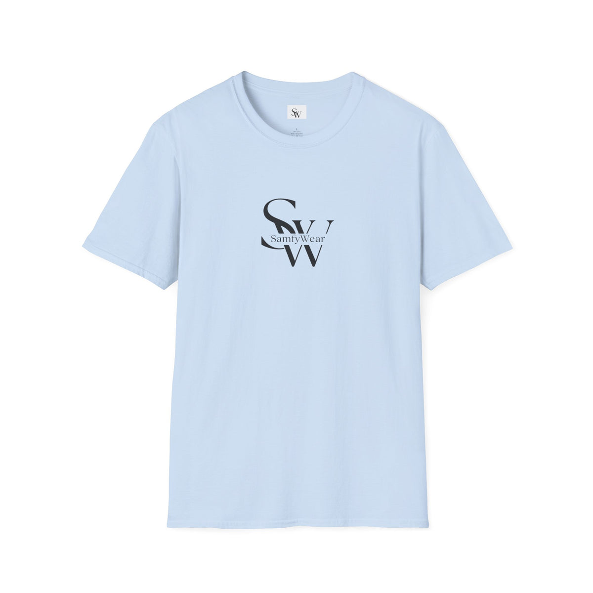 SamfyWear Minimal Logo T‑Shirt — Classic Monogram Tee