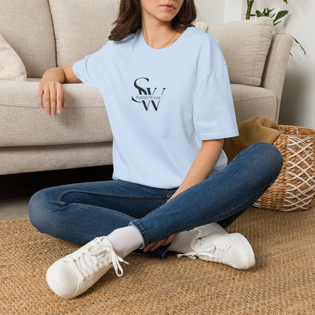 SamfyWear Minimal Logo T‑Shirt — Classic Monogram Tee