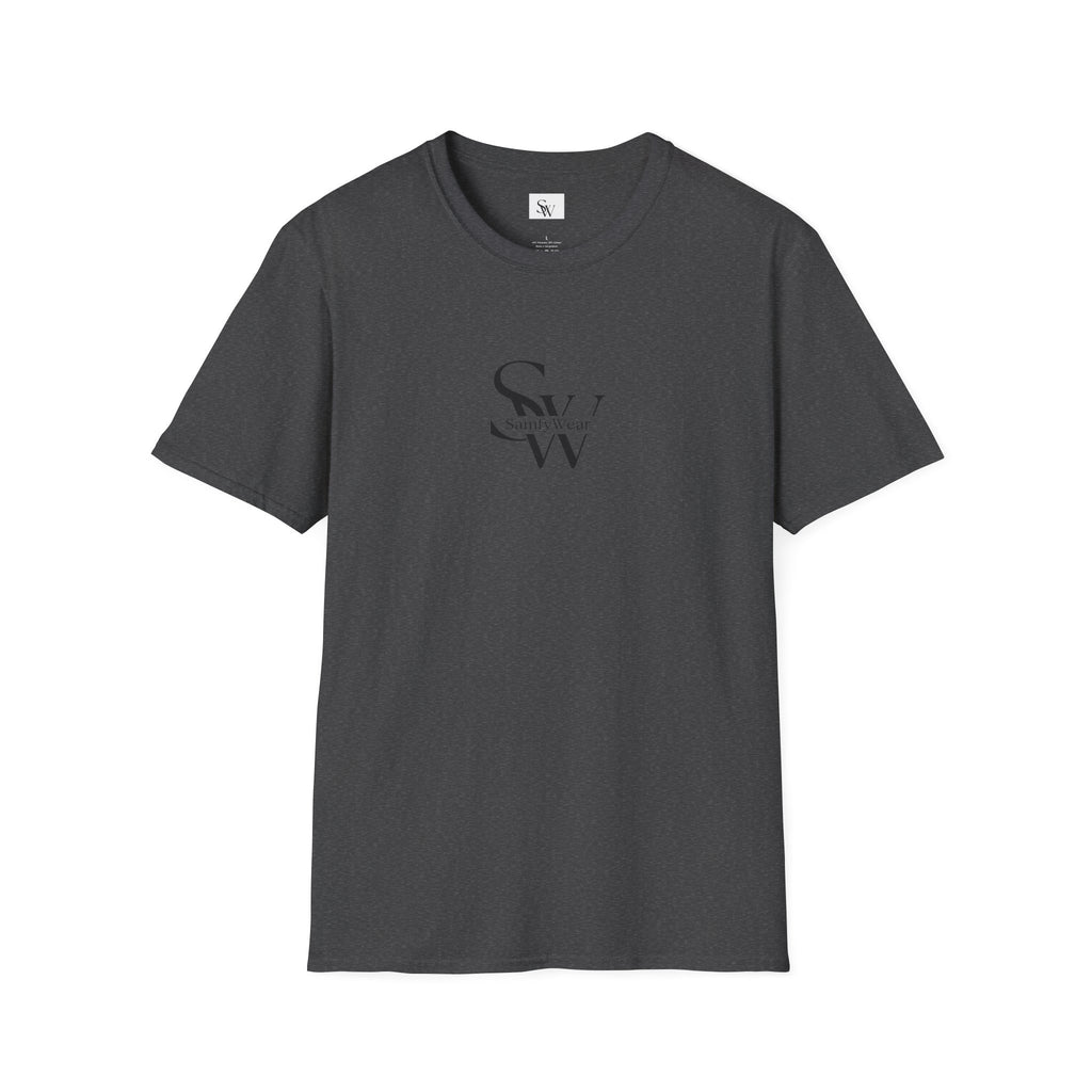 Minimalist Monogram T‑Shirt — 'SW' Slim Script Logo