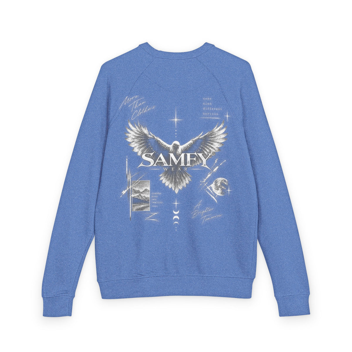 Samey Angel Wings Graphic Crewneck Sweatshirt