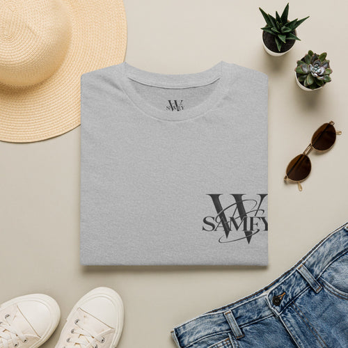 Minimal Monogram 'W' & 'SAMEY' Chest Logo T-Shirt