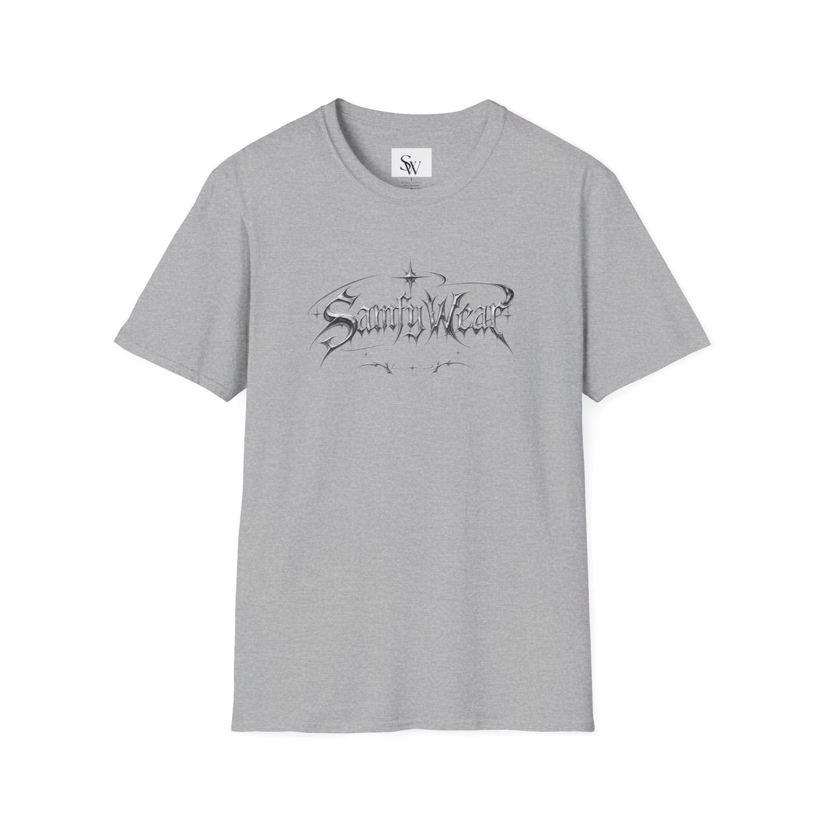Sanity Wear Gothic Logo T‑Shirt — Edgy Streetwear Graphic Tee