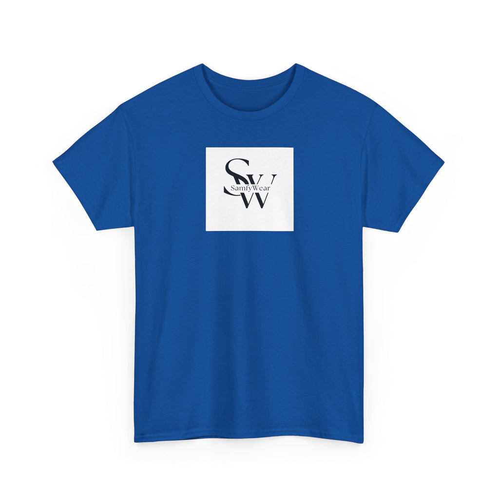 Minimalist 'SW' Monogram Tee — Small Chest Logo Cotton T-Shirt
