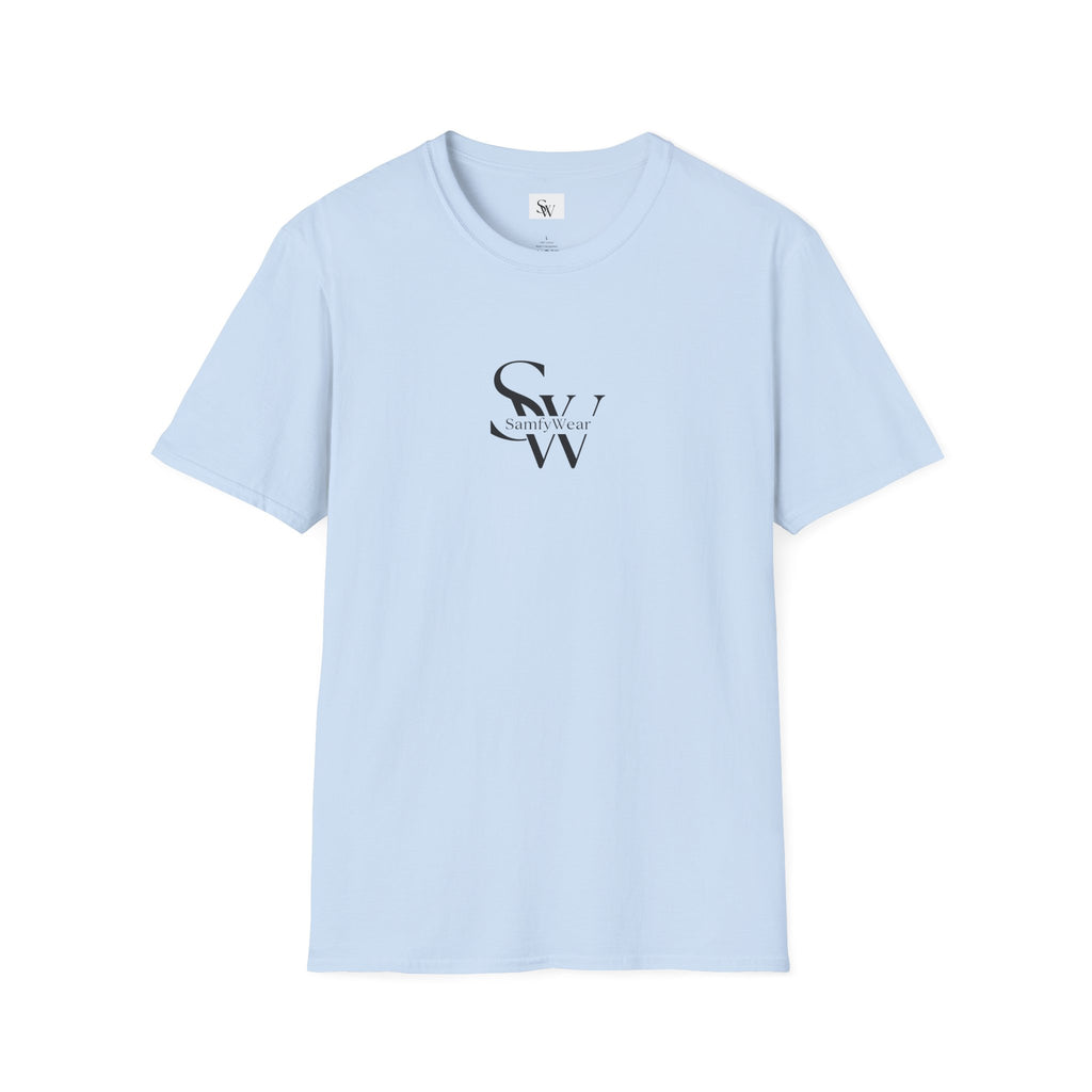 Minimalist Monogram T‑Shirt — 'SW' Slim Script Logo