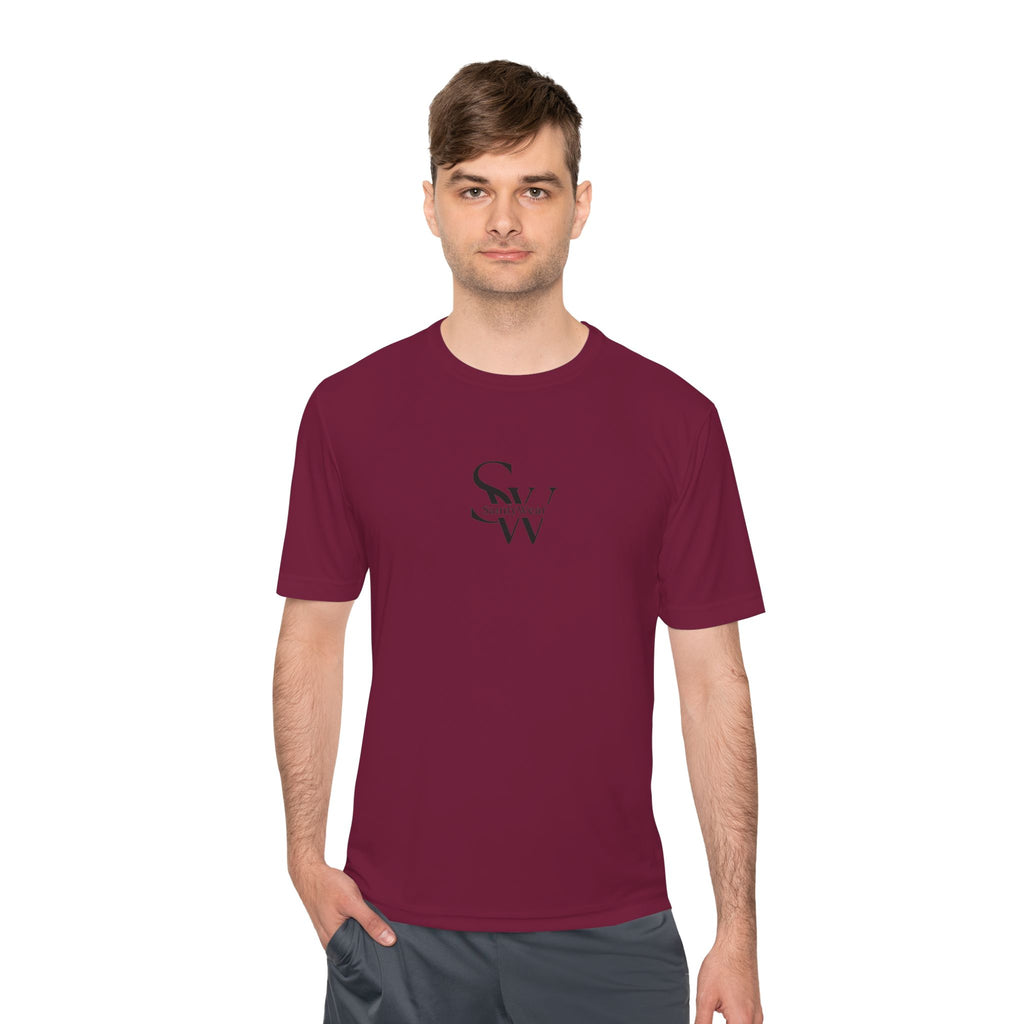 SW Logo Moisture-Wicking Tee — Minimalist Performance Shirt