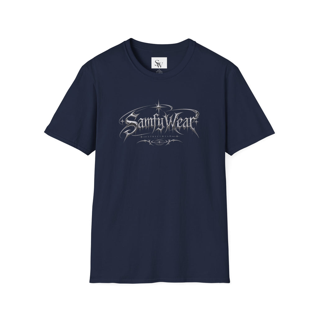 Sanity Wear Gothic Logo T‑Shirt — Edgy Streetwear Graphic Tee