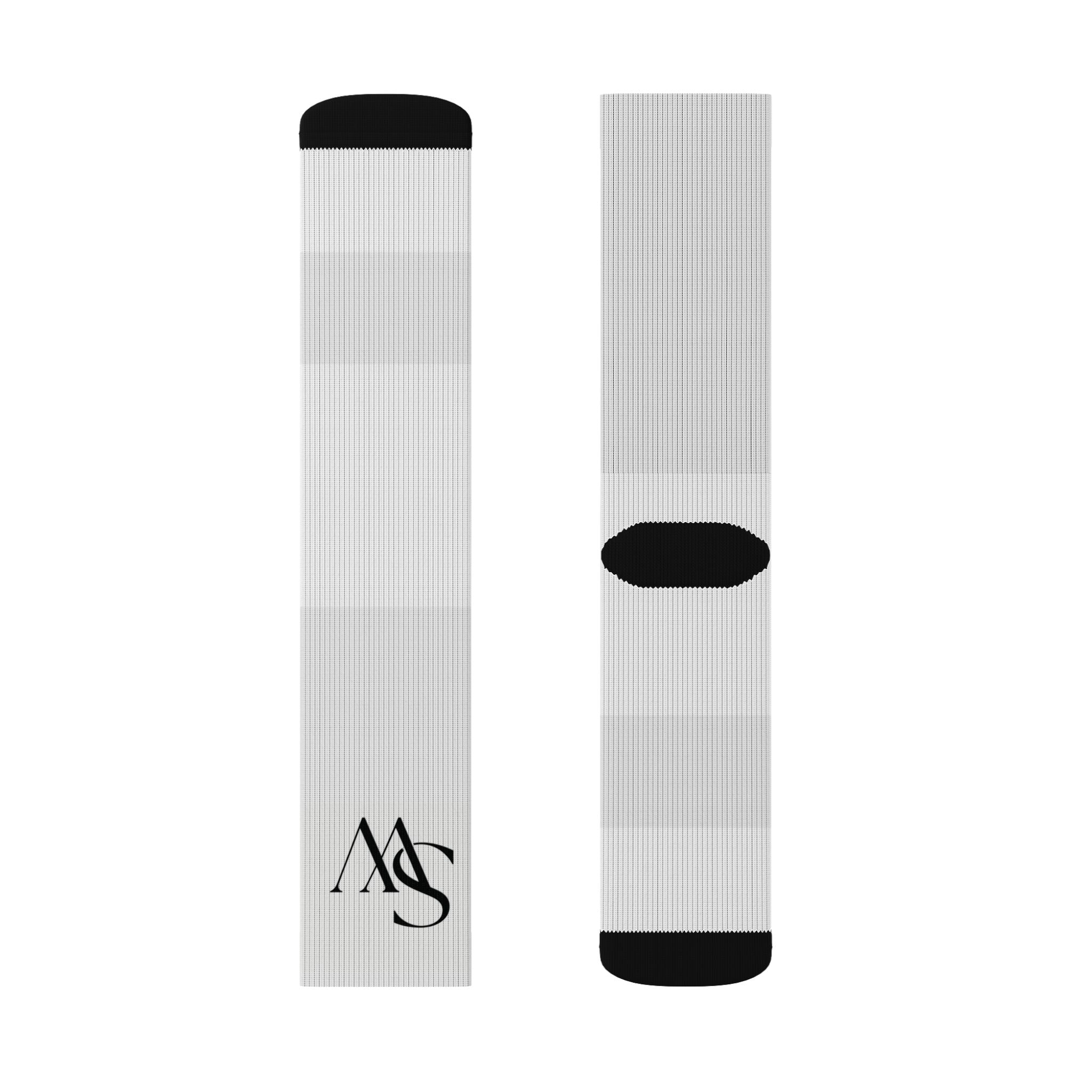 Monogram Sublimation Socks — Personalized AS Initial Crew Socks