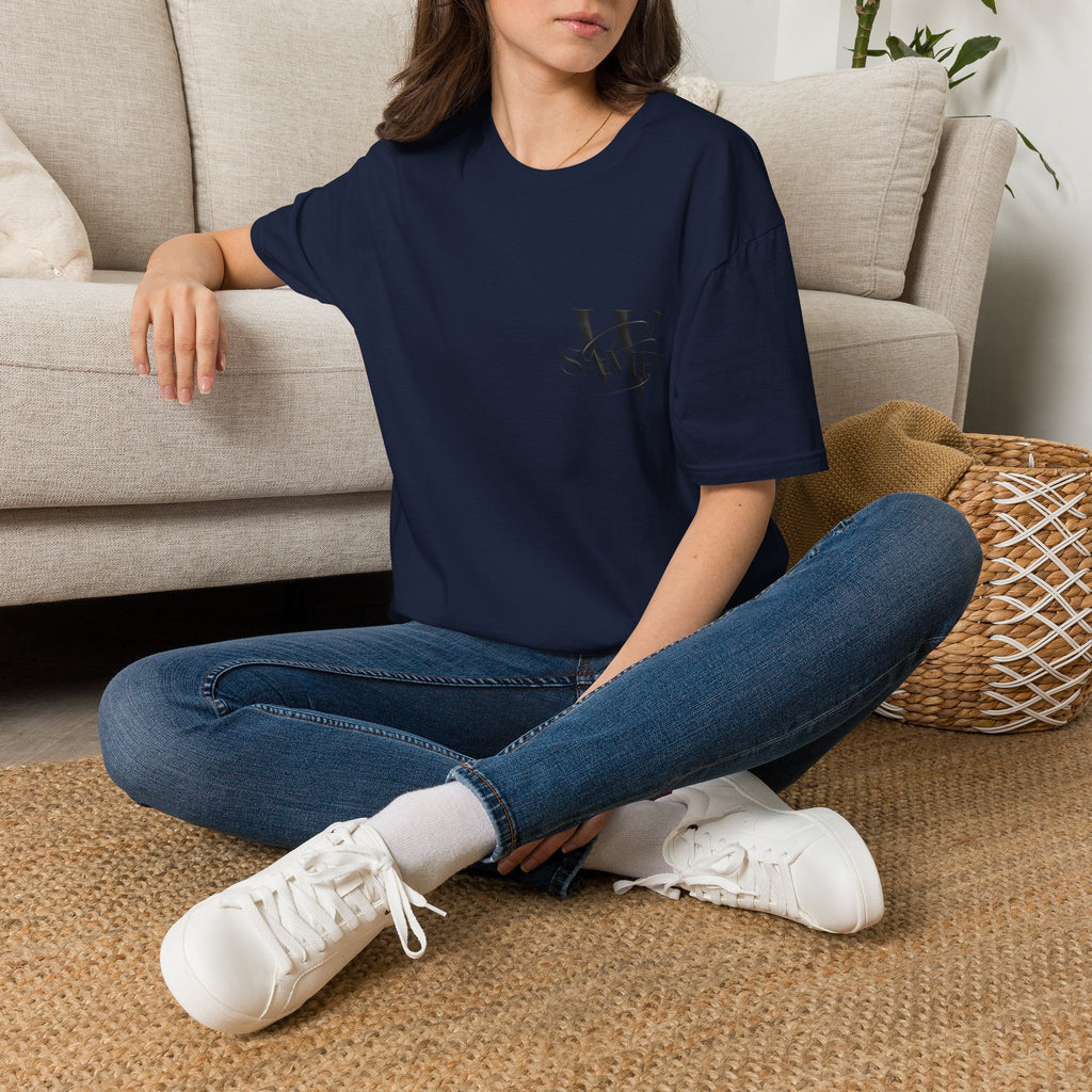 Minimal Monogram 'W' & 'SAMEY' Chest Logo T-Shirt