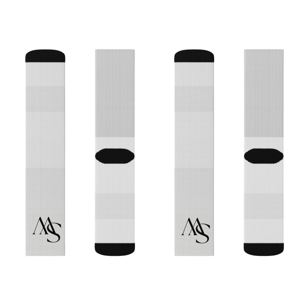 Monogram Sublimation Socks — Personalized AS Initial Crew Socks