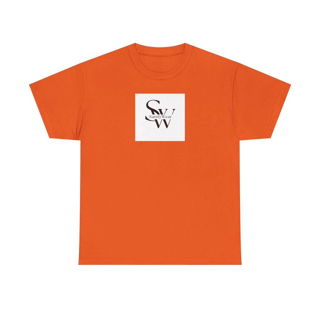Minimalist 'SW' Monogram Tee — Small Chest Logo Cotton T-Shirt