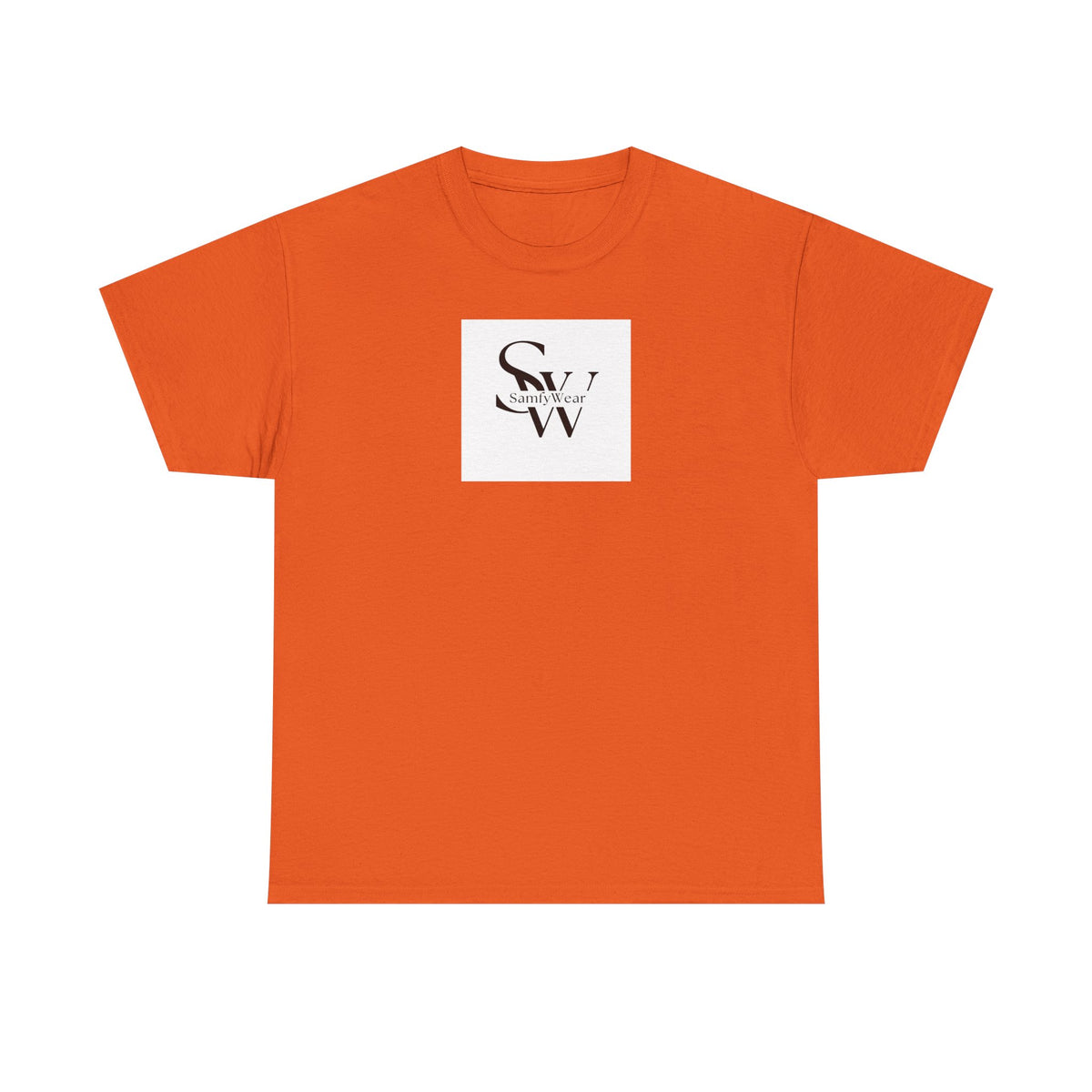 Minimalist 'SW' Monogram Tee — Small Chest Logo Cotton T-Shirt