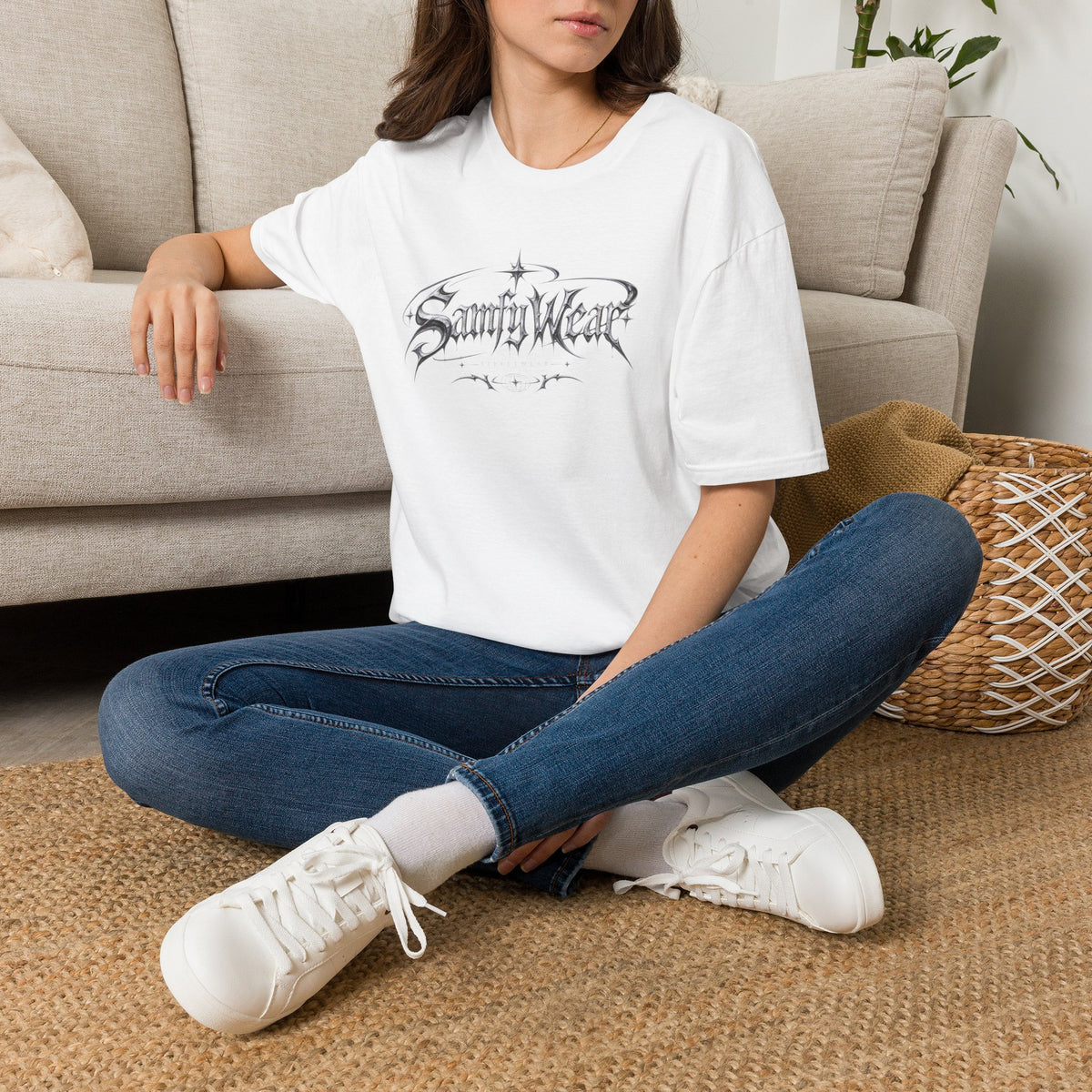Sanity Wear Gothic Logo T‑Shirt — Edgy Streetwear Graphic Tee