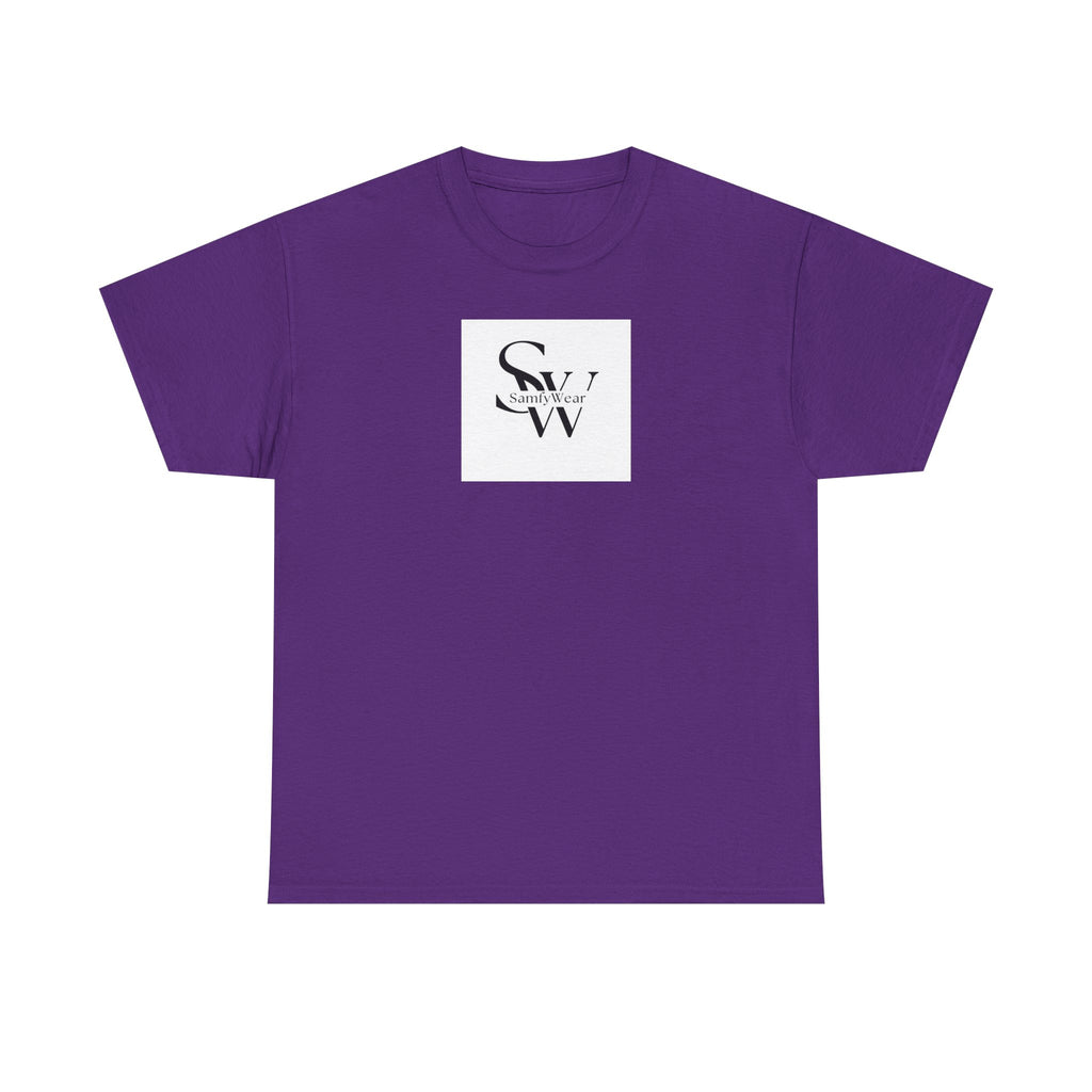 Minimalist 'SW' Monogram Tee — Small Chest Logo Cotton T-Shirt