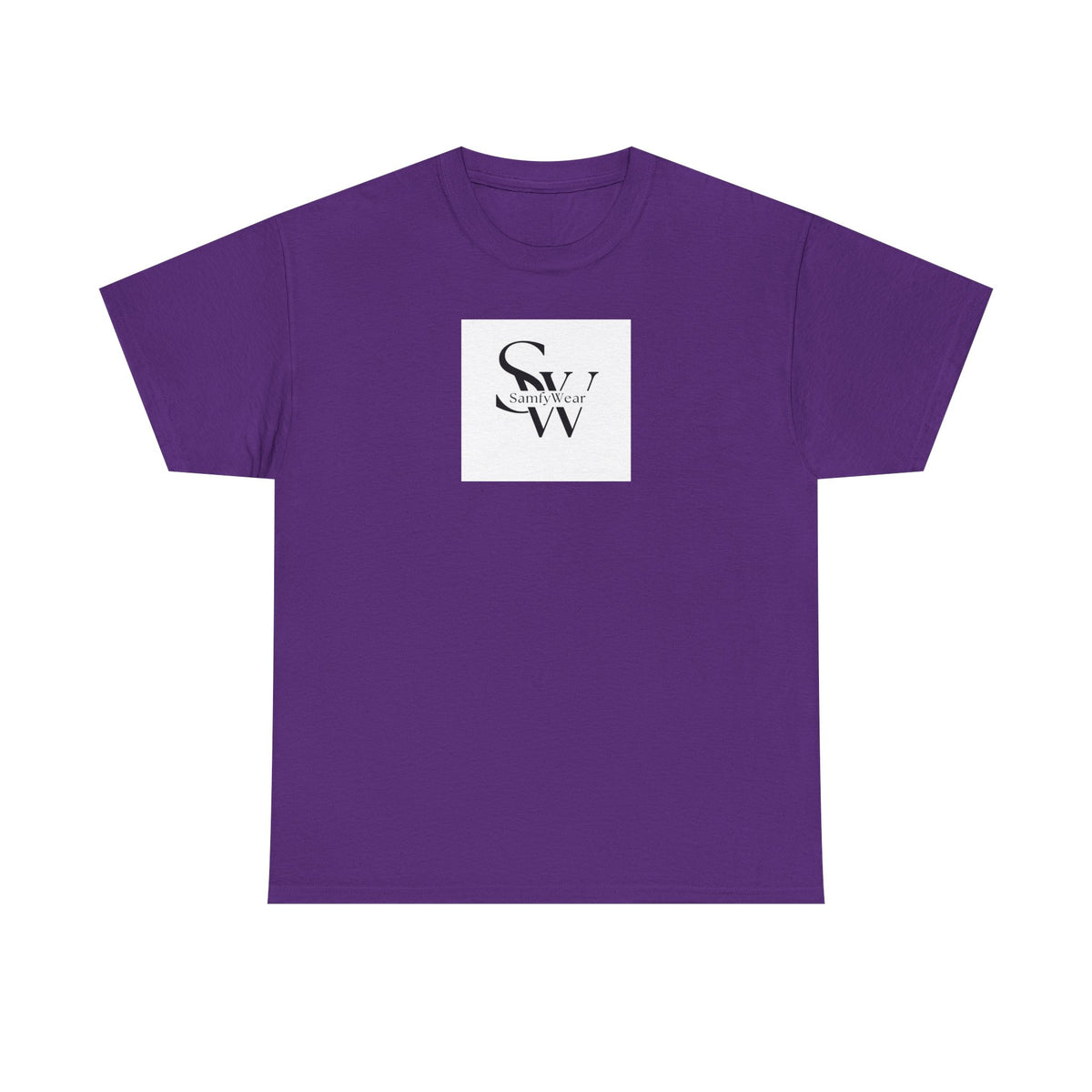 Minimalist 'SW' Monogram Tee — Small Chest Logo Cotton T-Shirt