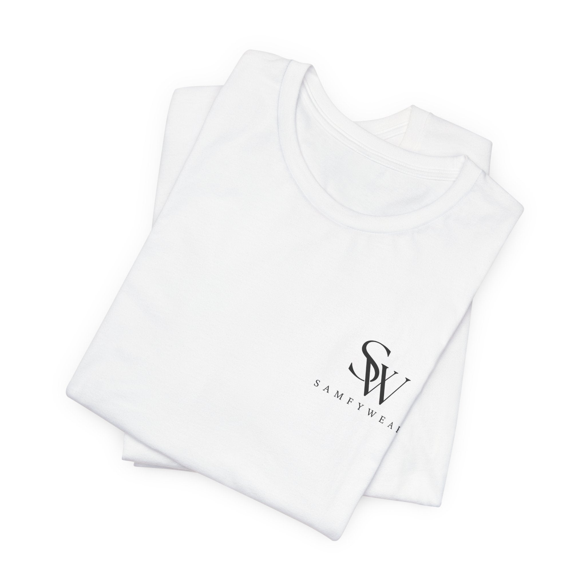 Samfywear Winged Sword Graphic Tee — Chest Logo & Back Winged Sword Design