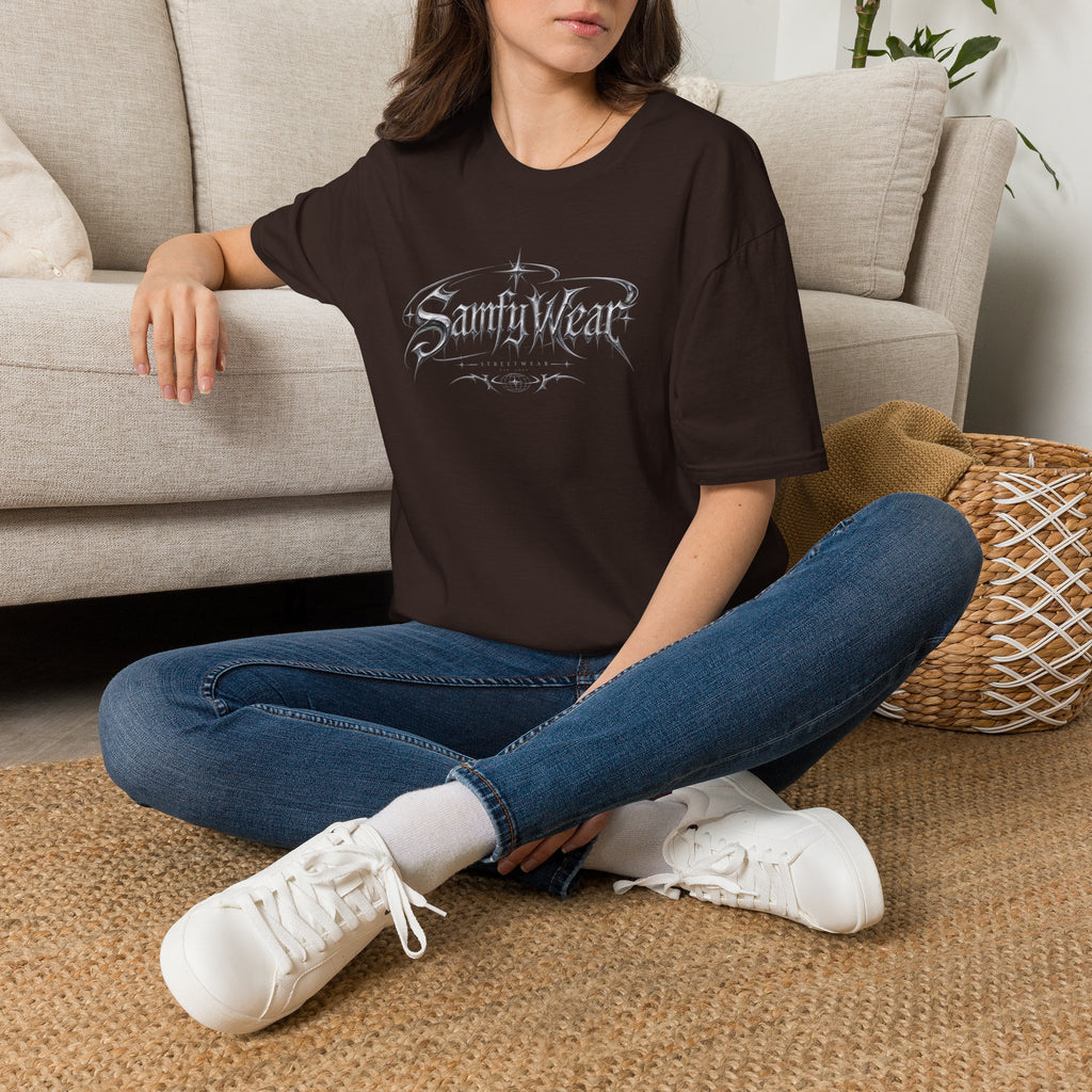Sanity Wear Gothic Logo T‑Shirt — Edgy Streetwear Graphic Tee